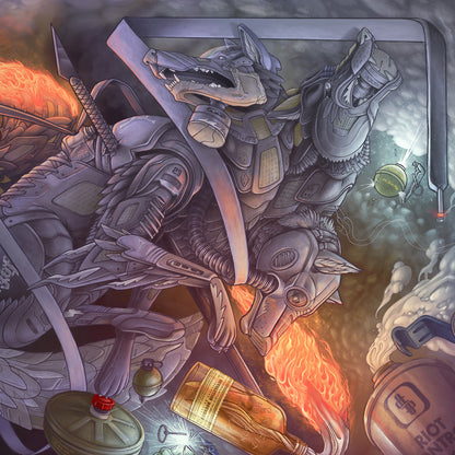 'Grey Matters' 12"x18" Giclée Print