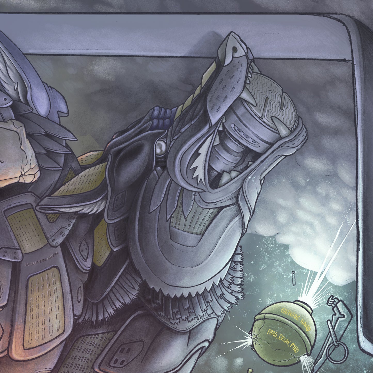 'Grey Matters' 12"x18" Giclée Print